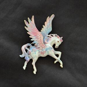 Whimsical Cloud Walker Unicorn Brooch Pin Whimsigoth Unicorn